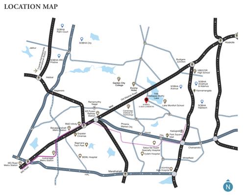  lake-garden Images for Location Plan of Sobha Lake Garden