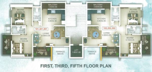 Images for Cluster Plan of Dgcon Meera Casa