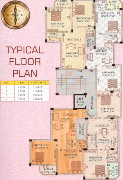 Images for Cluster Plan of Shri Siddhi Kamala Apartment
