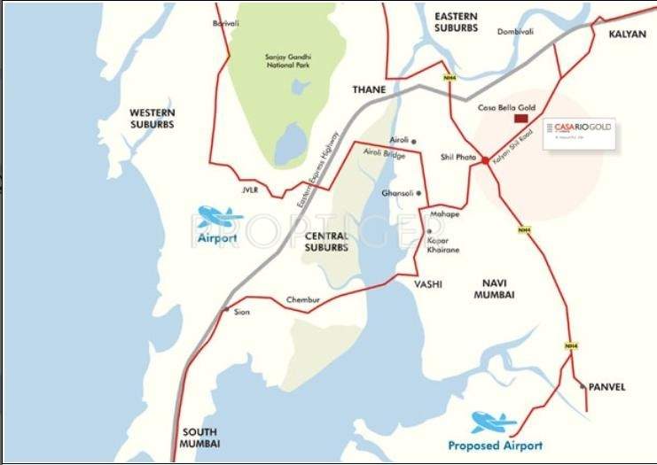 casa rio gold Images for Location Plan of Lodha Casa Rio Gold