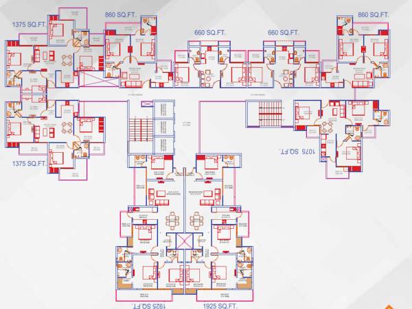 Cluster Plan For Typical Floor vilaasa Cluster Plan For Typical Floor