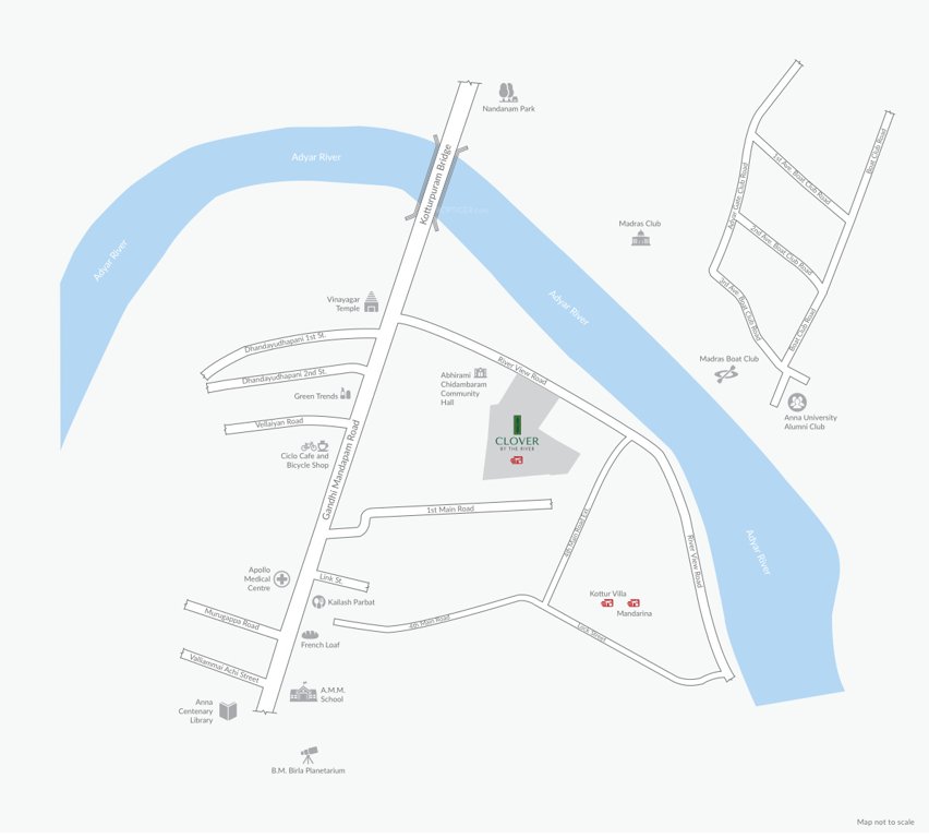  clover by the river Location Plan