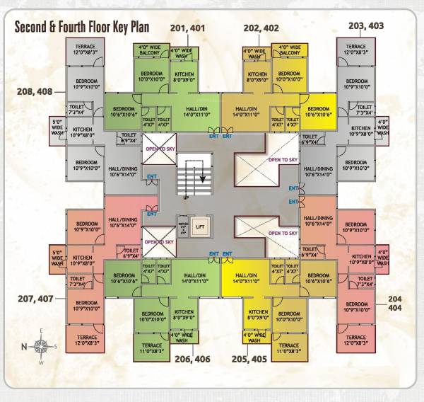 clusterPlan of Landmarks Orchid Crown