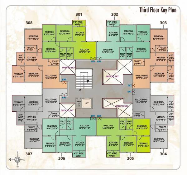 clusterPlan of Landmarks Orchid Crown
