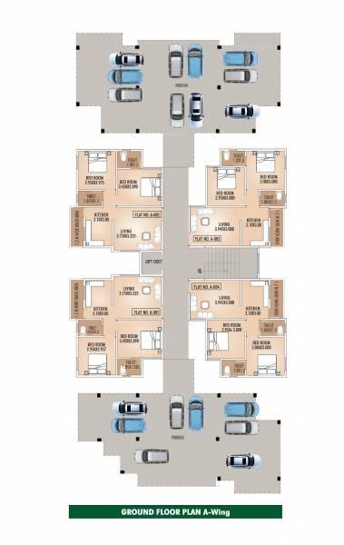 A Wing Cluster Plan for ground Floor height A Wing Cluster Plan for ground Floor