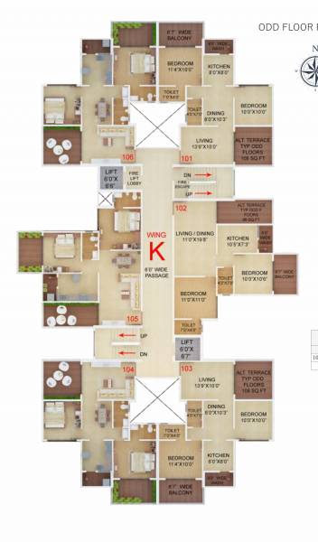 Cluster Plan jayanti-nagari-vii-wing-k-l Cluster Plan