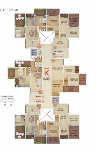 Cluster Plan jayanti-nagari-vii-wing-k-l Cluster Plan