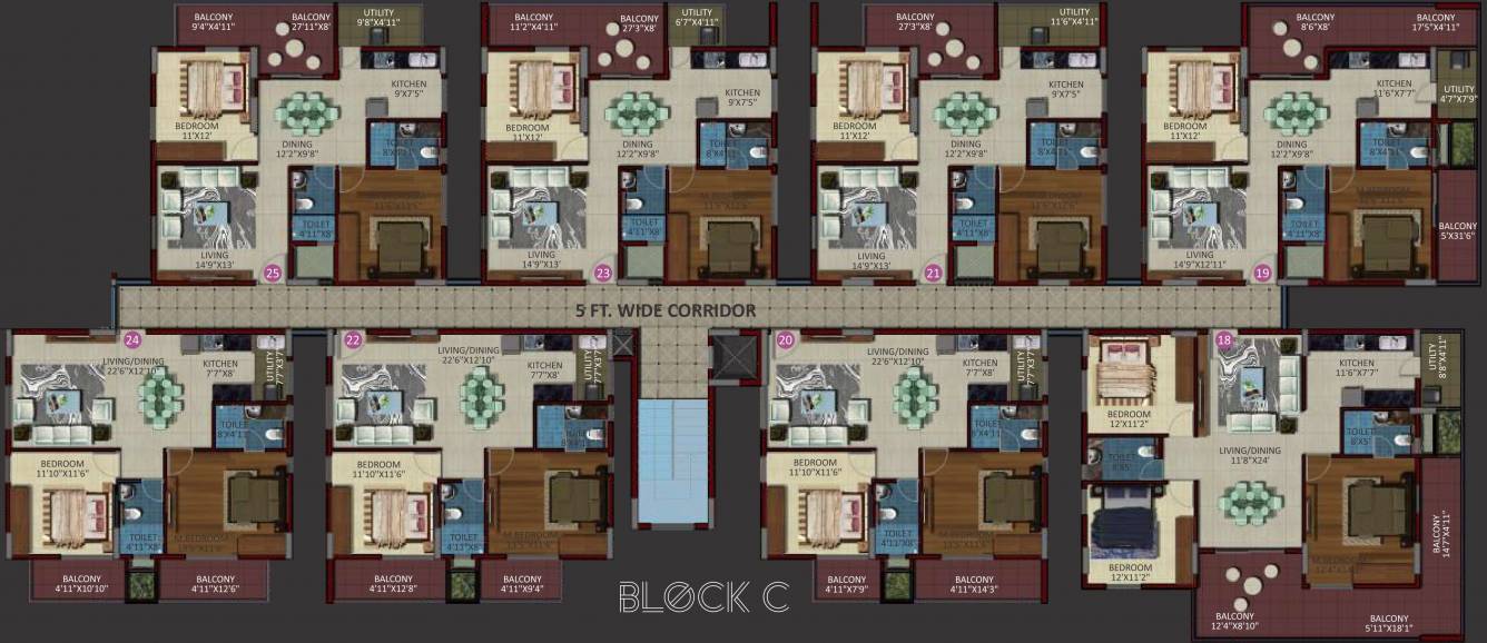 Images for Cluster Plan of Desai Grandeur