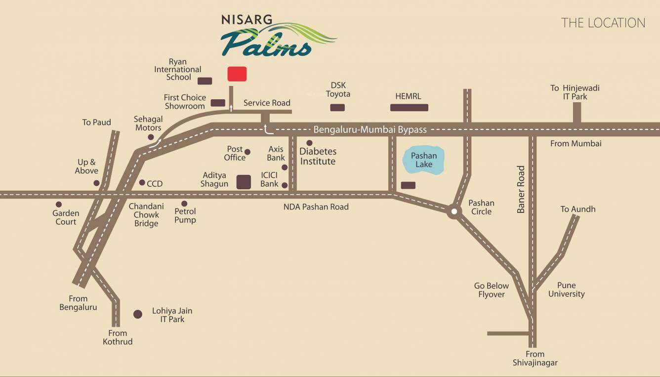  nisarg palms Location Plan