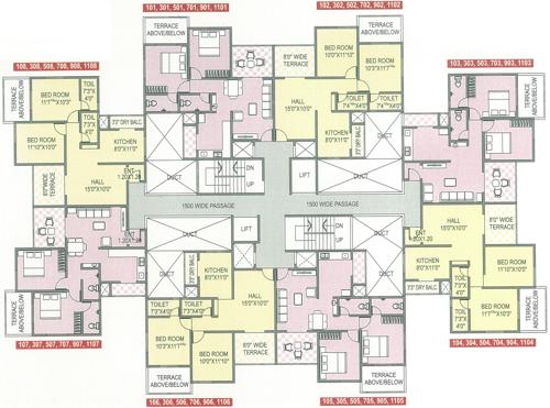 Images for Cluster Plan of Spine City Residency Building C