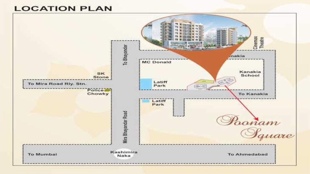  poonam square Location Plan