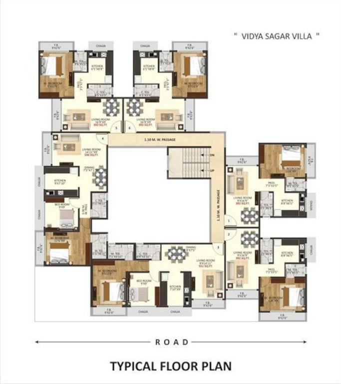  vidya sagar villa Vidya Sagar Villa Cluster Plan