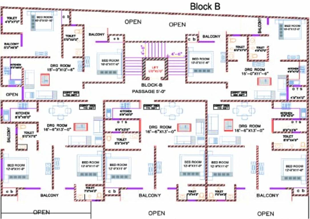 Images for Cluster Plan of Kiera Silver Oakwood Apartment