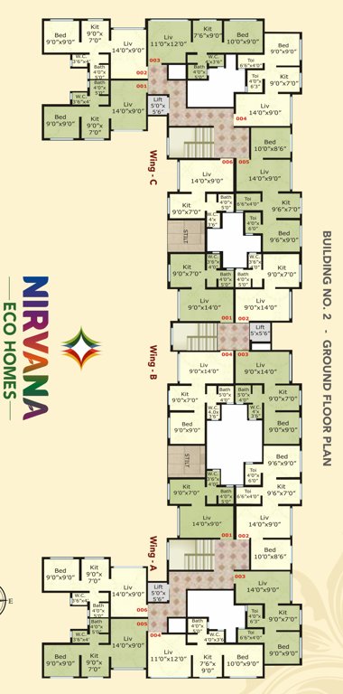  nirvana eco homes 02 Building Nirvana Eco Homes Ground Cluster Plan