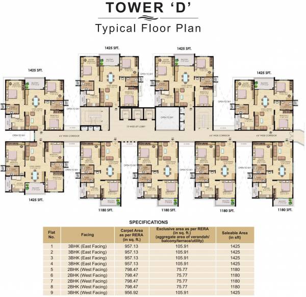 Images for Cluster Plan of Raheja Vistas Tower D To F