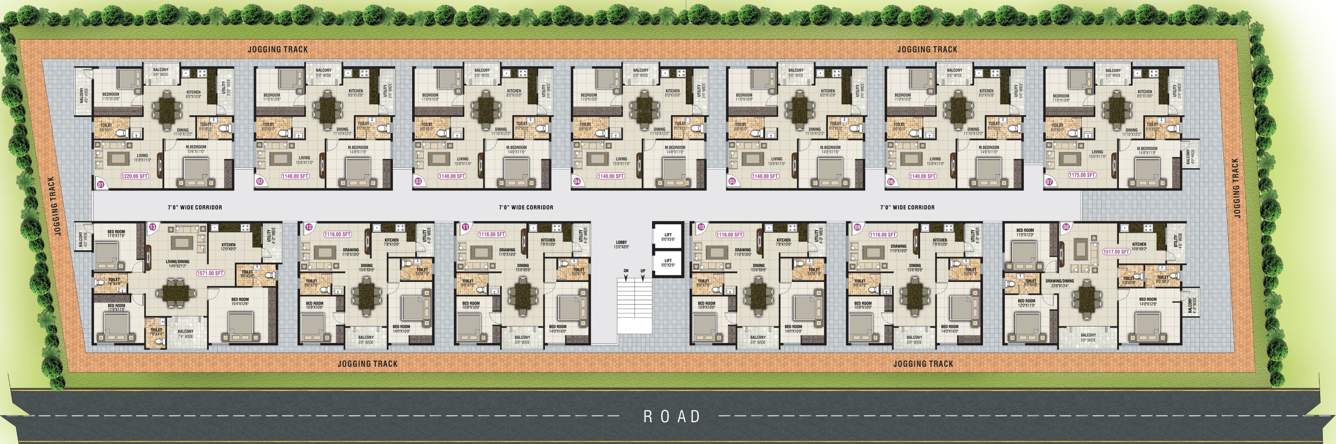  mounika park vesta Images for Cluster Plan of Sai Mounika Park Vesta