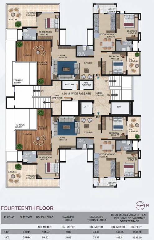  empyrean Profile Empyrean Cluster Plan for 14th Floor