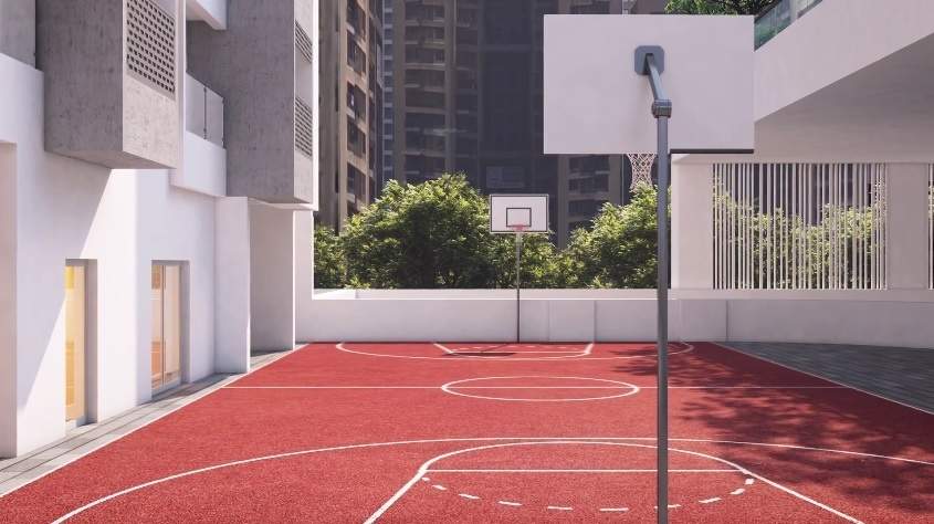 edge wing a phase ii Basketball Court