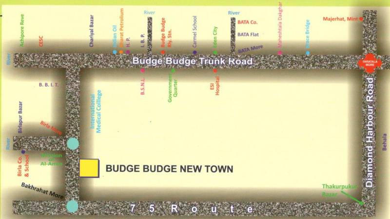 Images for Location Plan of Shibsrijan Budge Budge Newtown