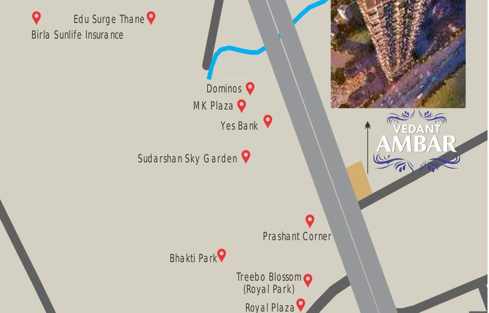  ambar Images for Location Plan of Vedant Ambar