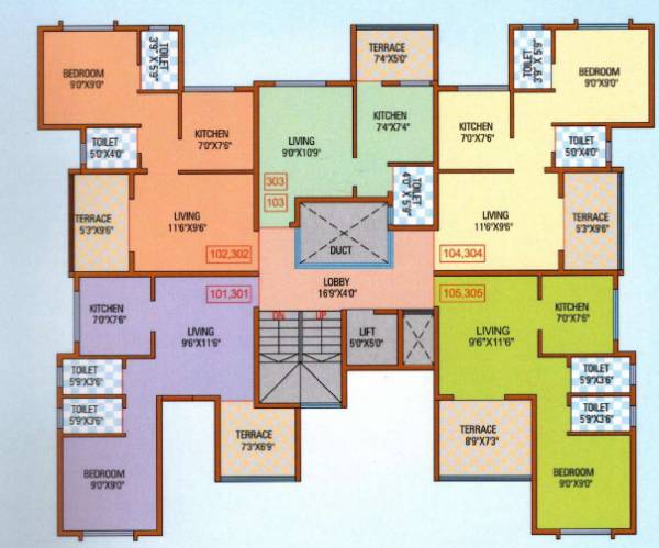  park Bhakti Park Cluster Plan