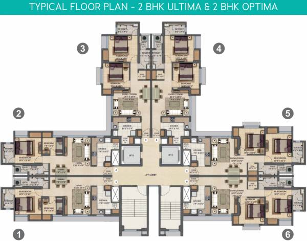 Images for Cluster Plan of Lodha Amara Tower 20 21
