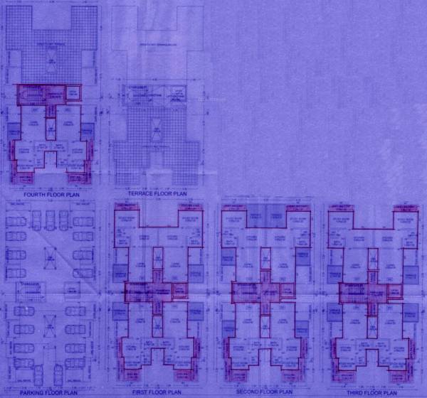  chandrabhaga-residency A Cluster Plan for Typical Floor