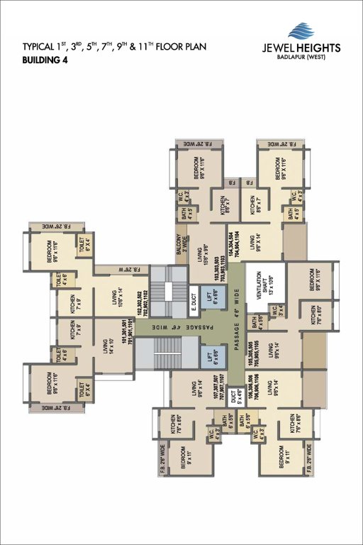  heights Building 1 Cluster Plan