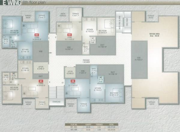 Images for Cluster Plan of MS Sai Sanskar Residency Wing D And Wing E
