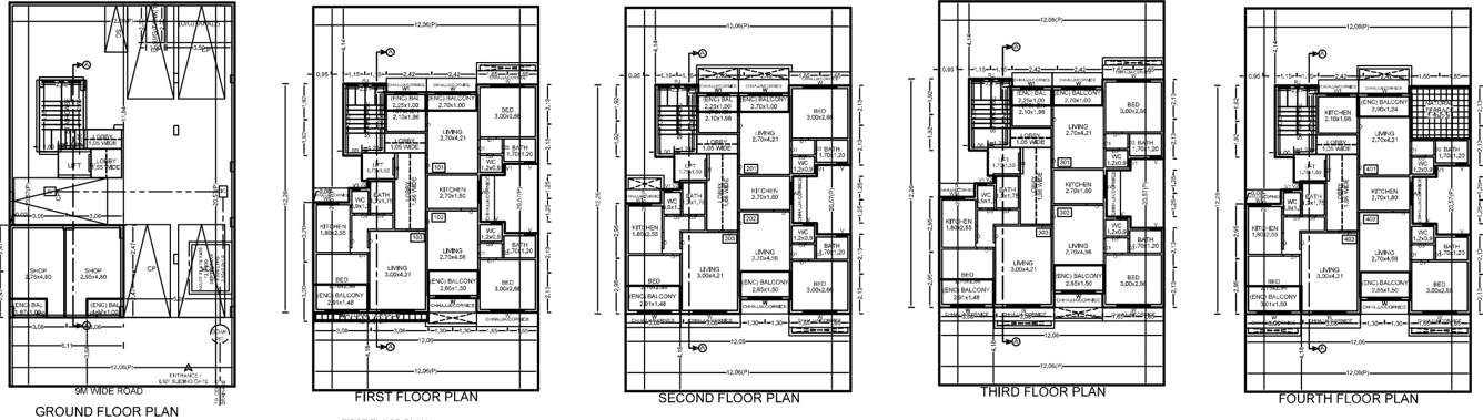  sky crysta Sky Crysta Cluster Plan from ground to 4th Floor