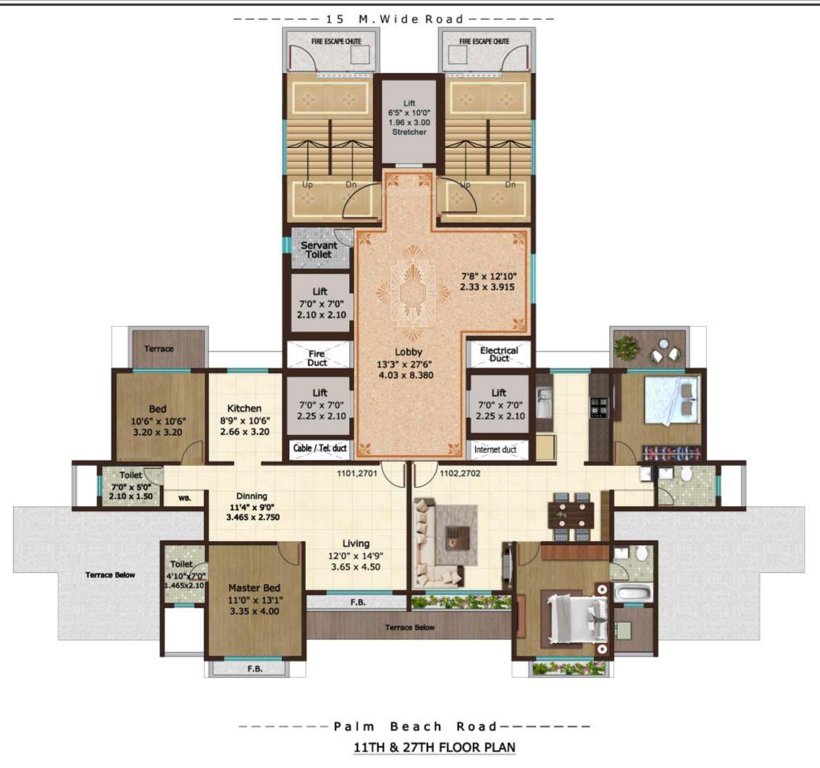  avisaa Avisaa Cluster Plan for 11th & 27th Floor
