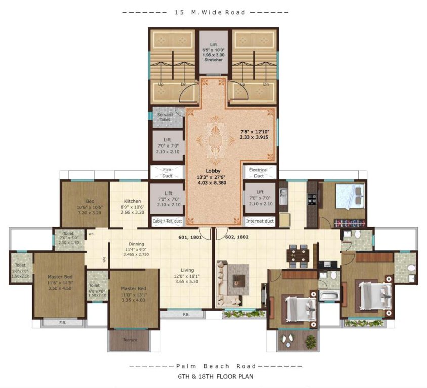  avisaa Avisaa Cluster Plan for 6th & 18th Floor