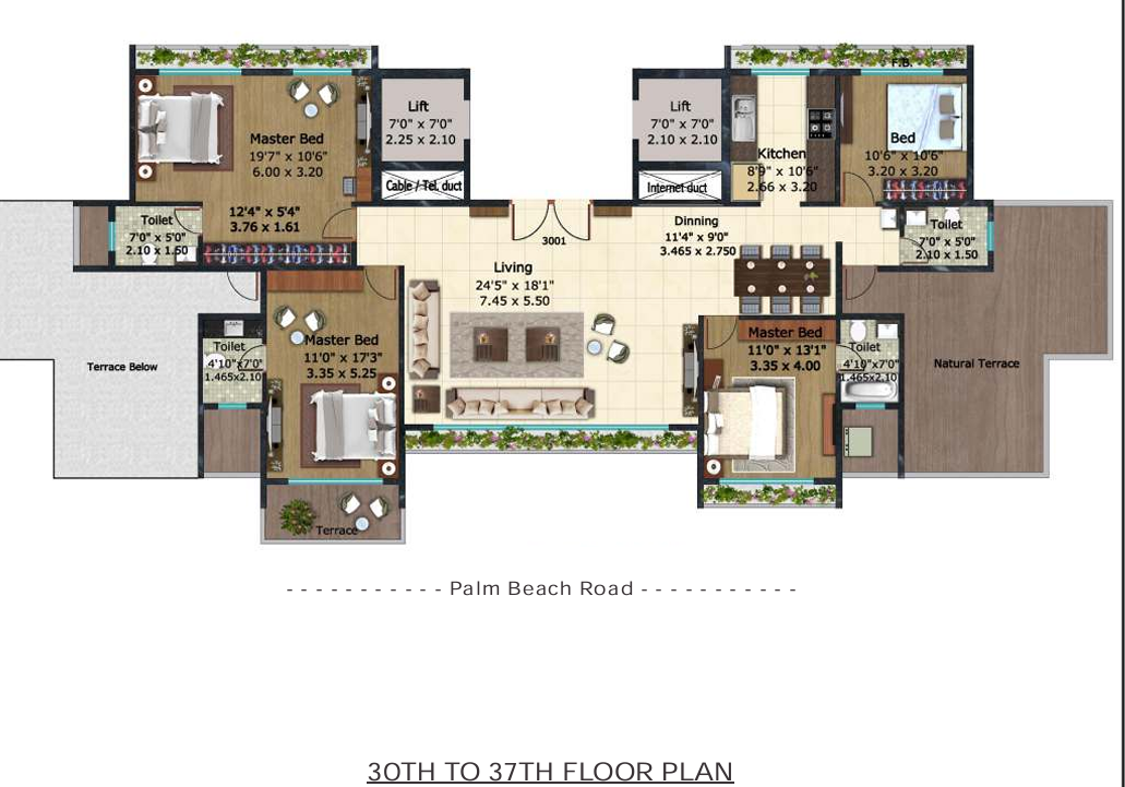  avisaa Avisaa Cluster Plan from 30th to 37th Floor
