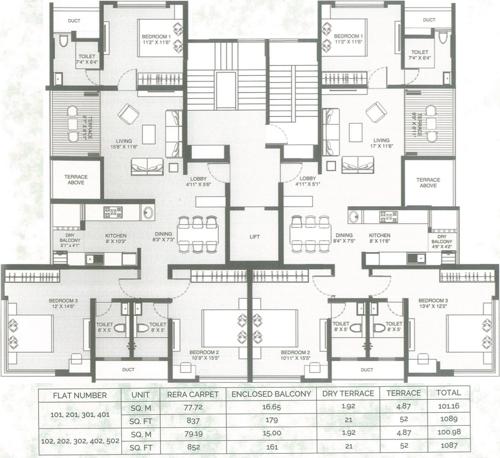 Images for Cluster Plan of Raviraj The Secret Garden