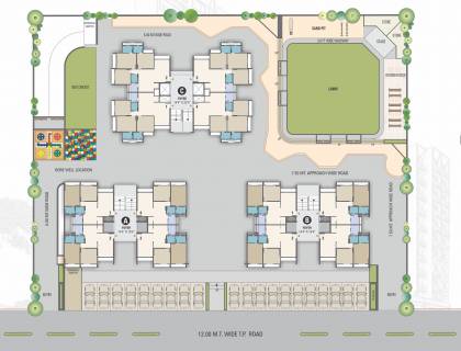 Layout Plan Image of Basil Infracon Skyline for sale Proptiger