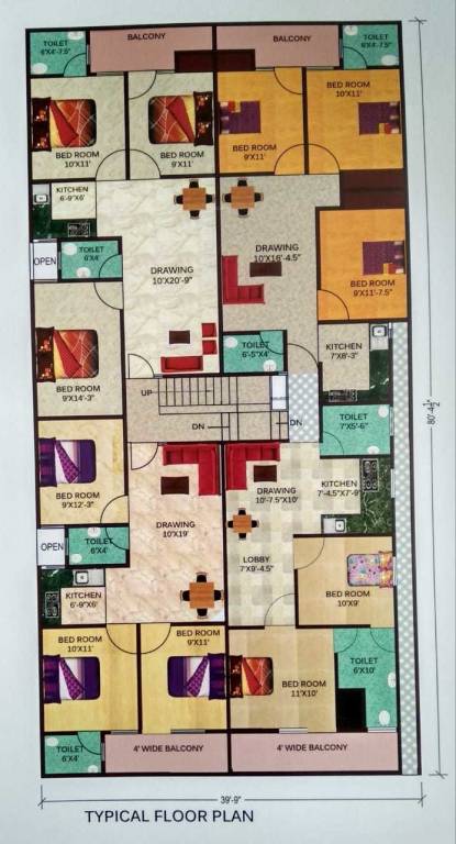 Images for Cluster Plan of KM Appartments