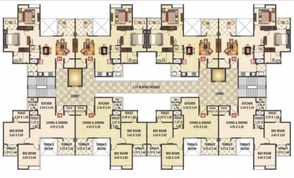  ravinanda-aamrai-phase-1-building-c C Building Cluster Plan