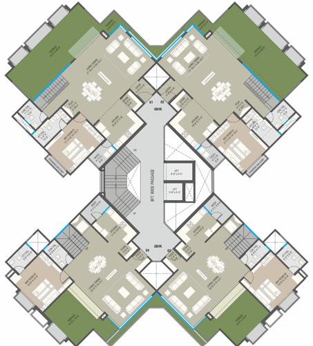 serene Chamunda Serene Cluster Plan