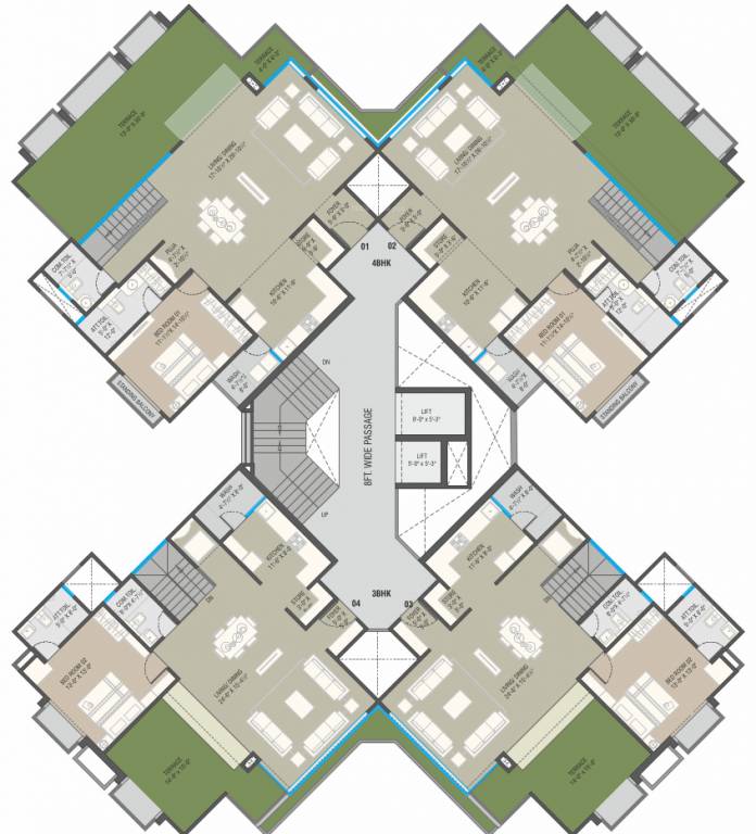  serene Chamunda Serene Cluster Plan