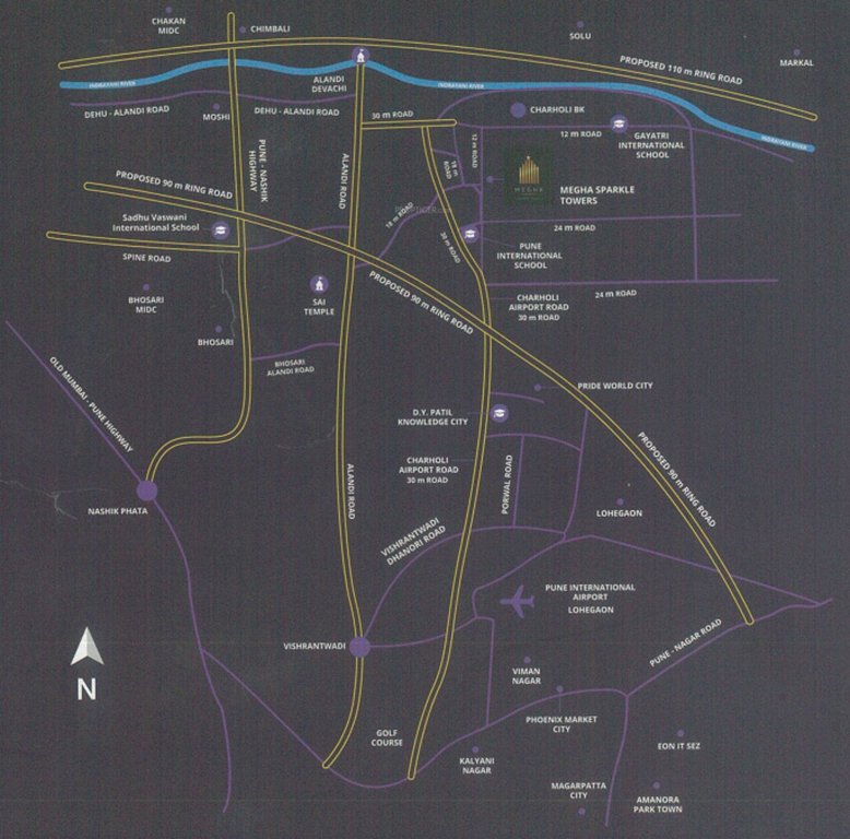 Images for Location Plan of S D Megha Sparkle Towers