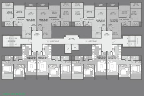  global-lifestyle Global Lifestyle - A Cluster Plan for Odd Floor