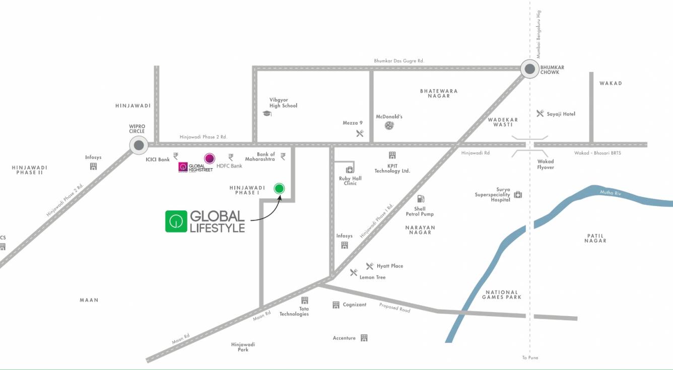 global lifestyle Location Plan