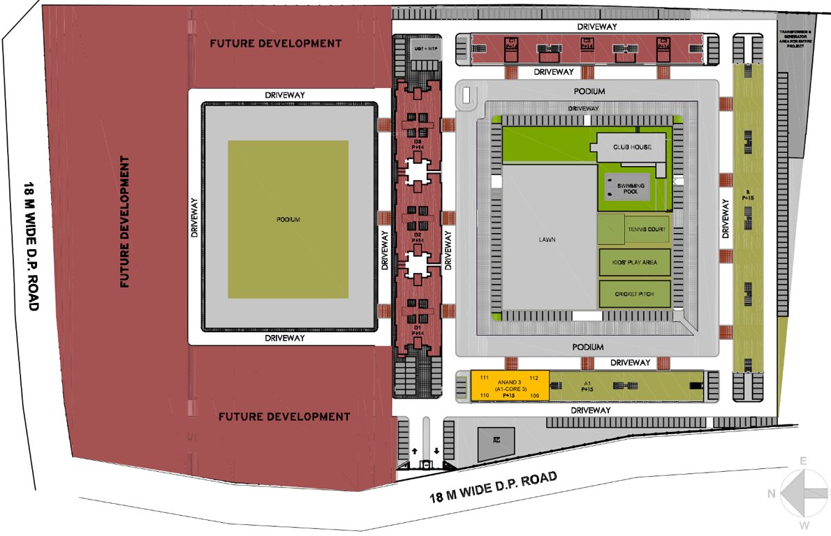 Images for Layout Plan of Kumar Pebble Park Anand 3 A1 Core3