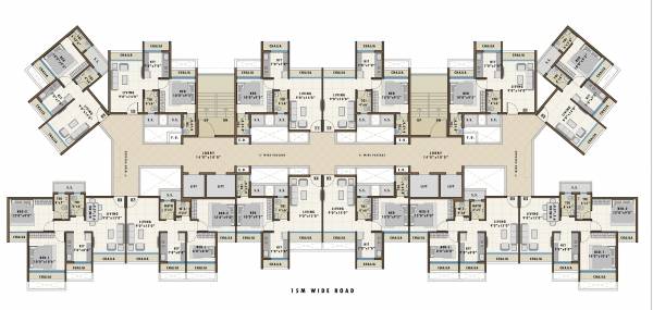 river-view Aastha River View Cluster Plan for 6th Floor