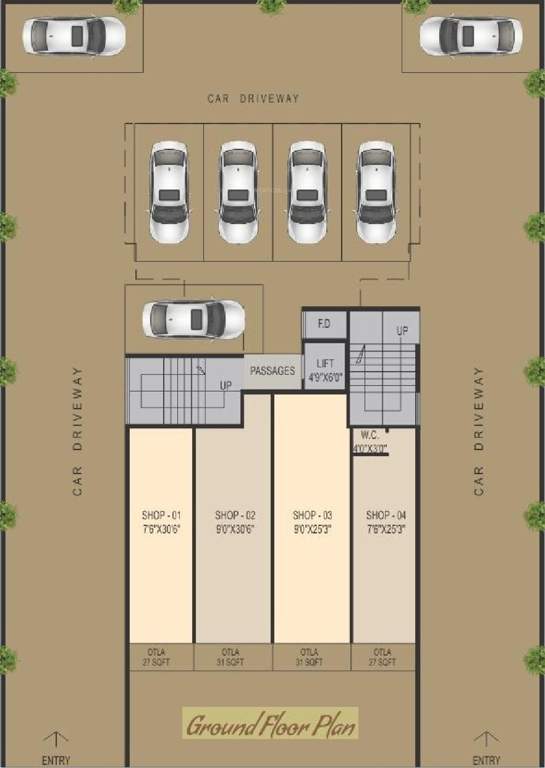 Images for Cluster Plan of Omcon Om Arch Villa