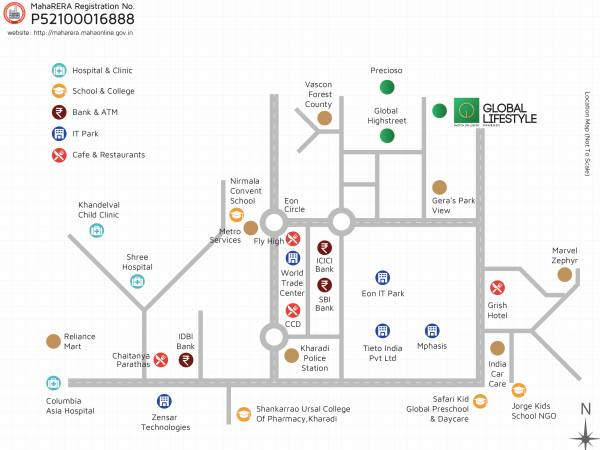 Images for Location Plan of Ajax Global Lifestyle Kharadi