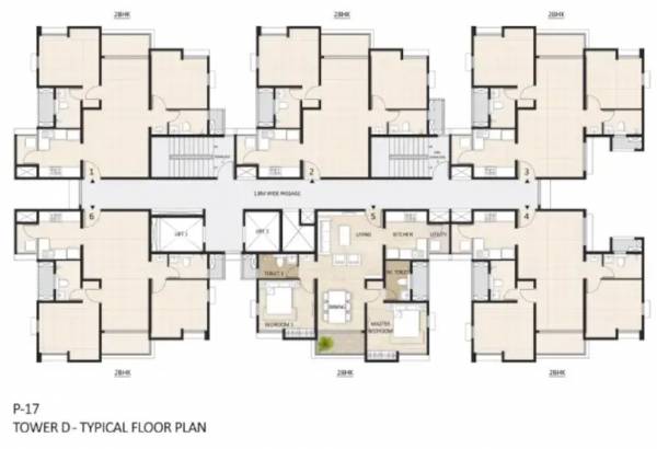  lakewoods-towers-a-b-c Tower 4 Typical Cluster Plan