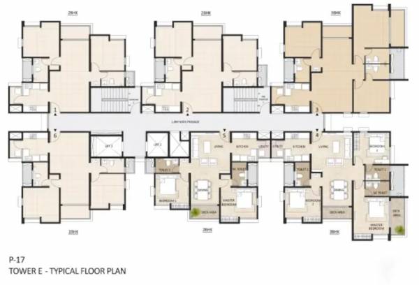  lakewoods-towers-a-b-c Tower 5 Typical Cluster Plan