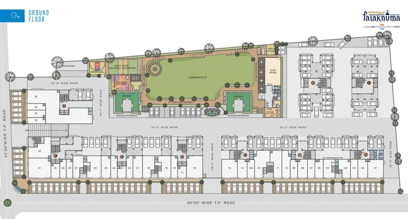  falaknuma Block B To G Cluster Plan