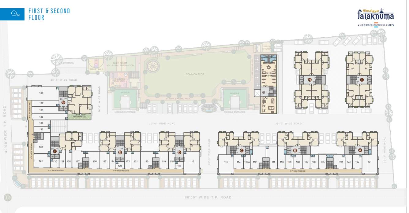  falaknuma Block B To G Cluster Plan